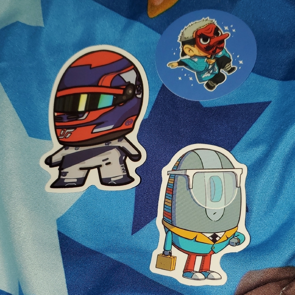 🌈FREE W/BUNDLE🌈 Set Of 3 Colorful Cartoon Character Stickers